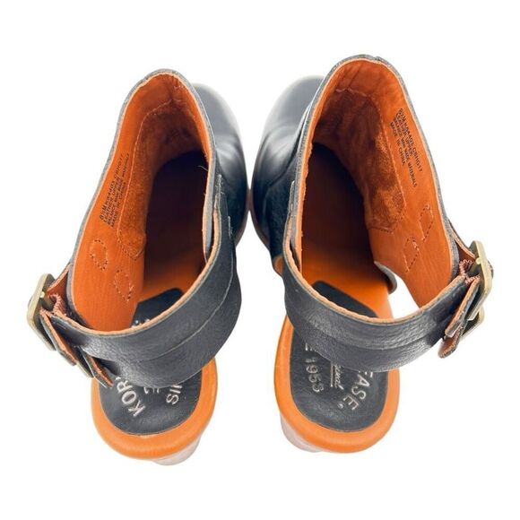 Kork-Ease Women's Leather Block Heel Slingback Cedro Heel Sandals Black Size 8.5 - Picture 8 of 11